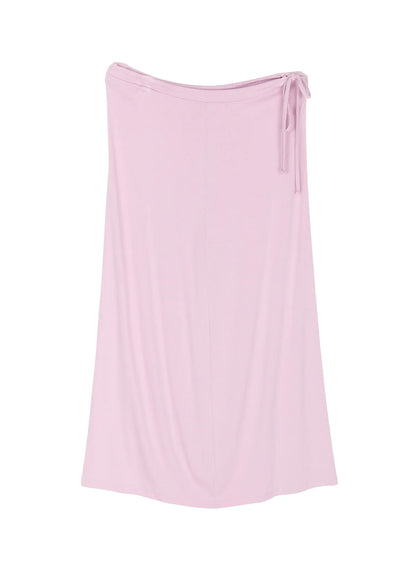 Basic Drawstring Maxi Skirt CU517