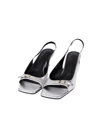 Buckle Strap Kitten Heels Sandals CA507