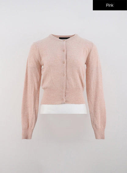 Cashmere Cropped Cardigan OD307