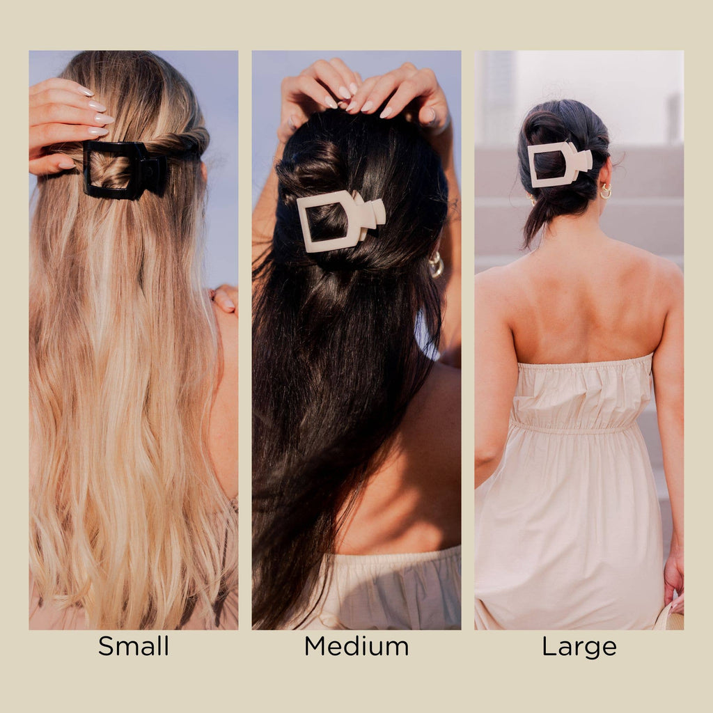 teleties medium flat square clip