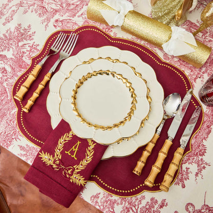 Gold Laurel Starter Plates (Set of 4)