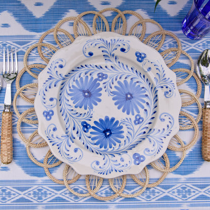 Blue Flowers Starter Plates (Set of 4)