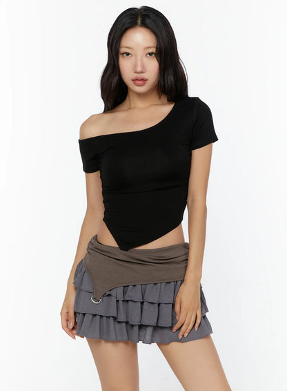 Asymmetric One-Shoulder Top CU529
