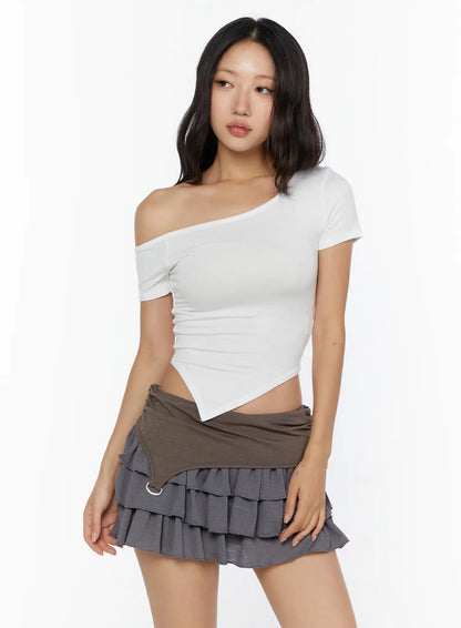 Asymmetric One-Shoulder Top CU529