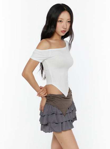 Asymmetric One-Shoulder Top CU529