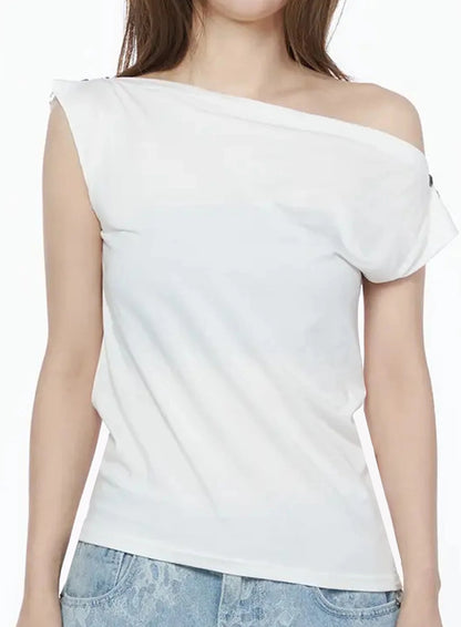 Asymmetric One-Shoulder Top IU525