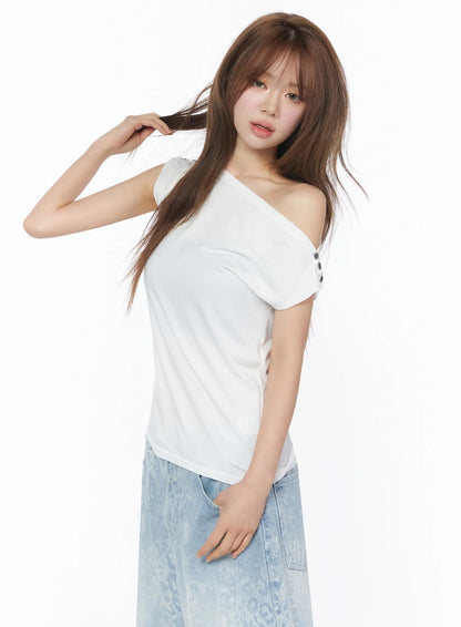 Asymmetric One-Shoulder Top IU525