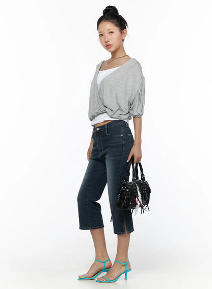 Axel Slit Capri Jeans CL510