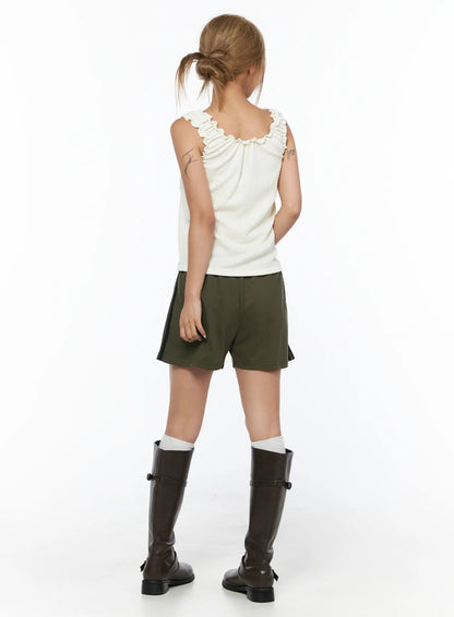Banded Cotton Shorts CU524