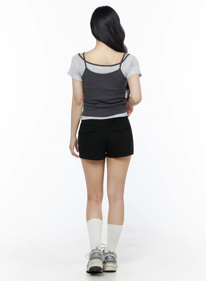 Basic Drawstring Lounge Shorts IU525