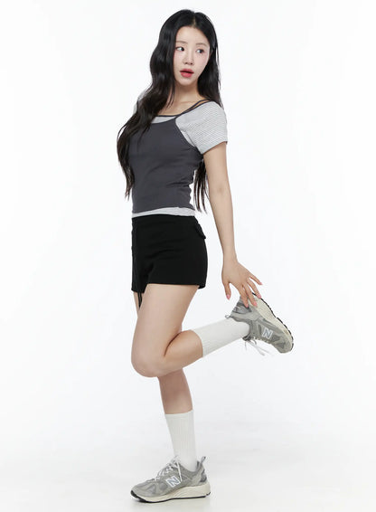 Basic Drawstring Lounge Shorts IU525
