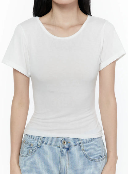 Basic Round Neck Tee IL506