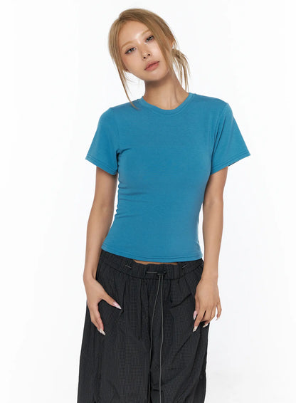 Basic Short Sleeve Top CU523