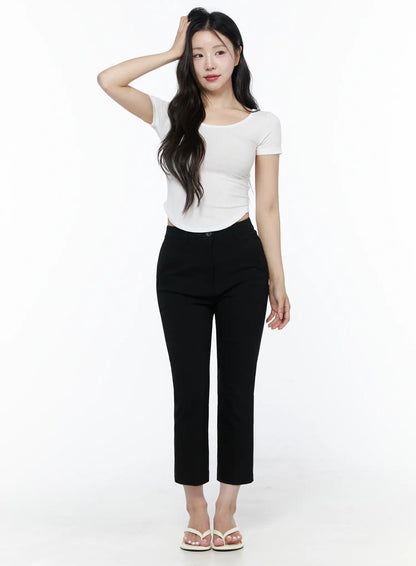 Basic U-Neck Tee IU525