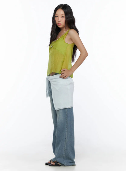 Beau Low-Rise Wide Jeans CL510