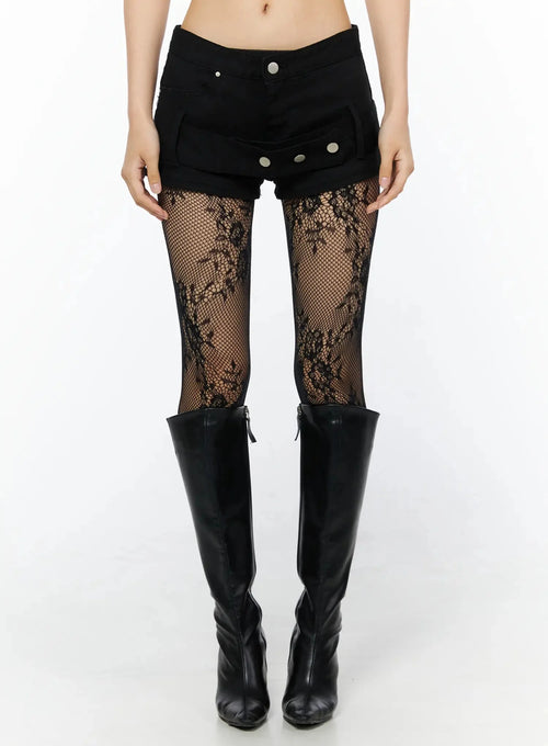 Belt Detail Micro Shorts IL509