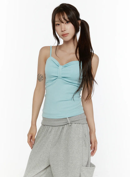 Bow Detail Sleeveless Top CL508