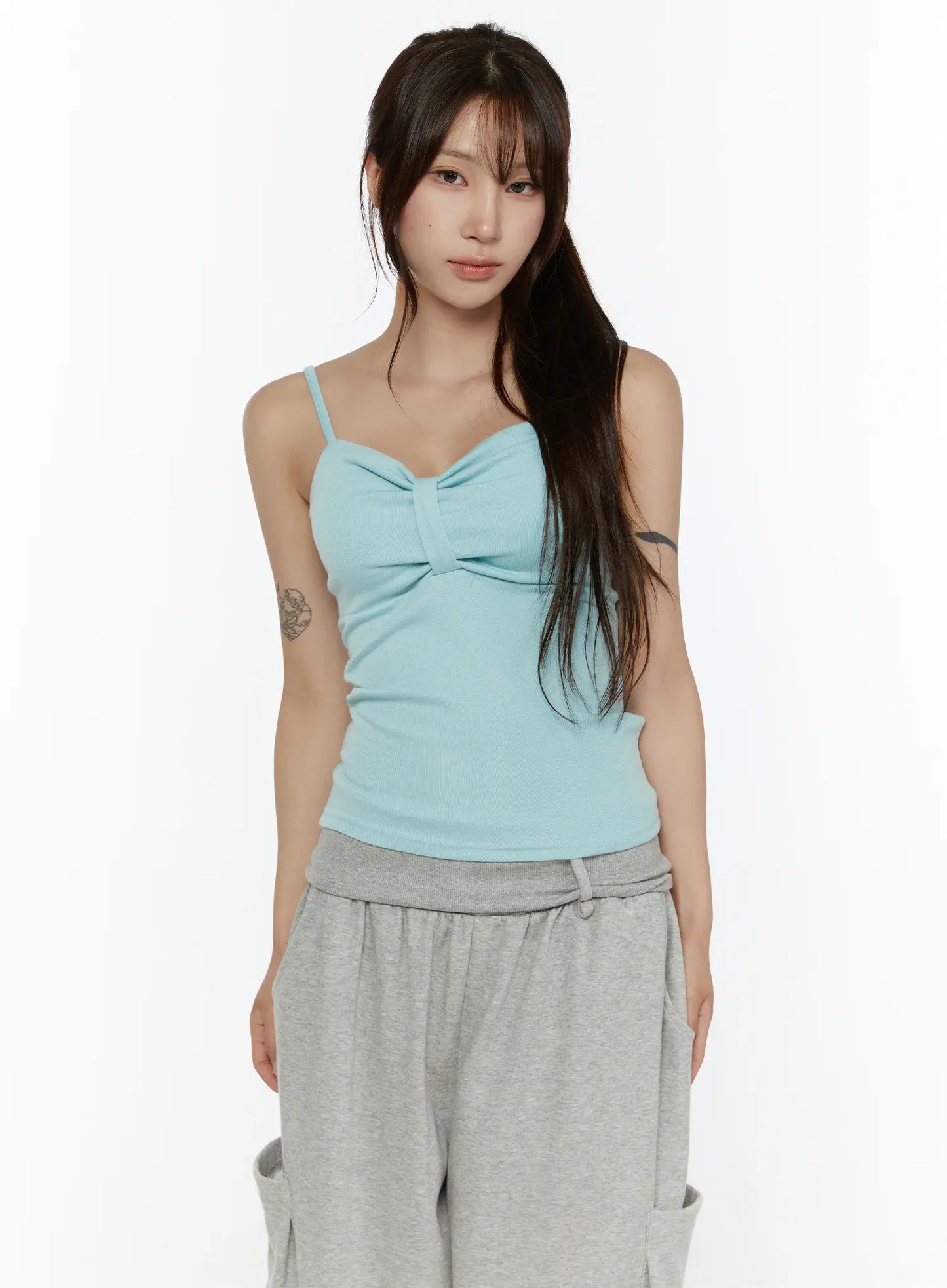 Bow Detail Sleeveless Top CL508