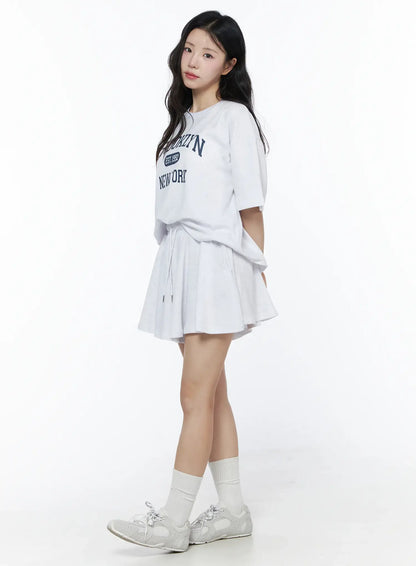 Brooklyn Grahic Tee & Mini Skort Set IU525