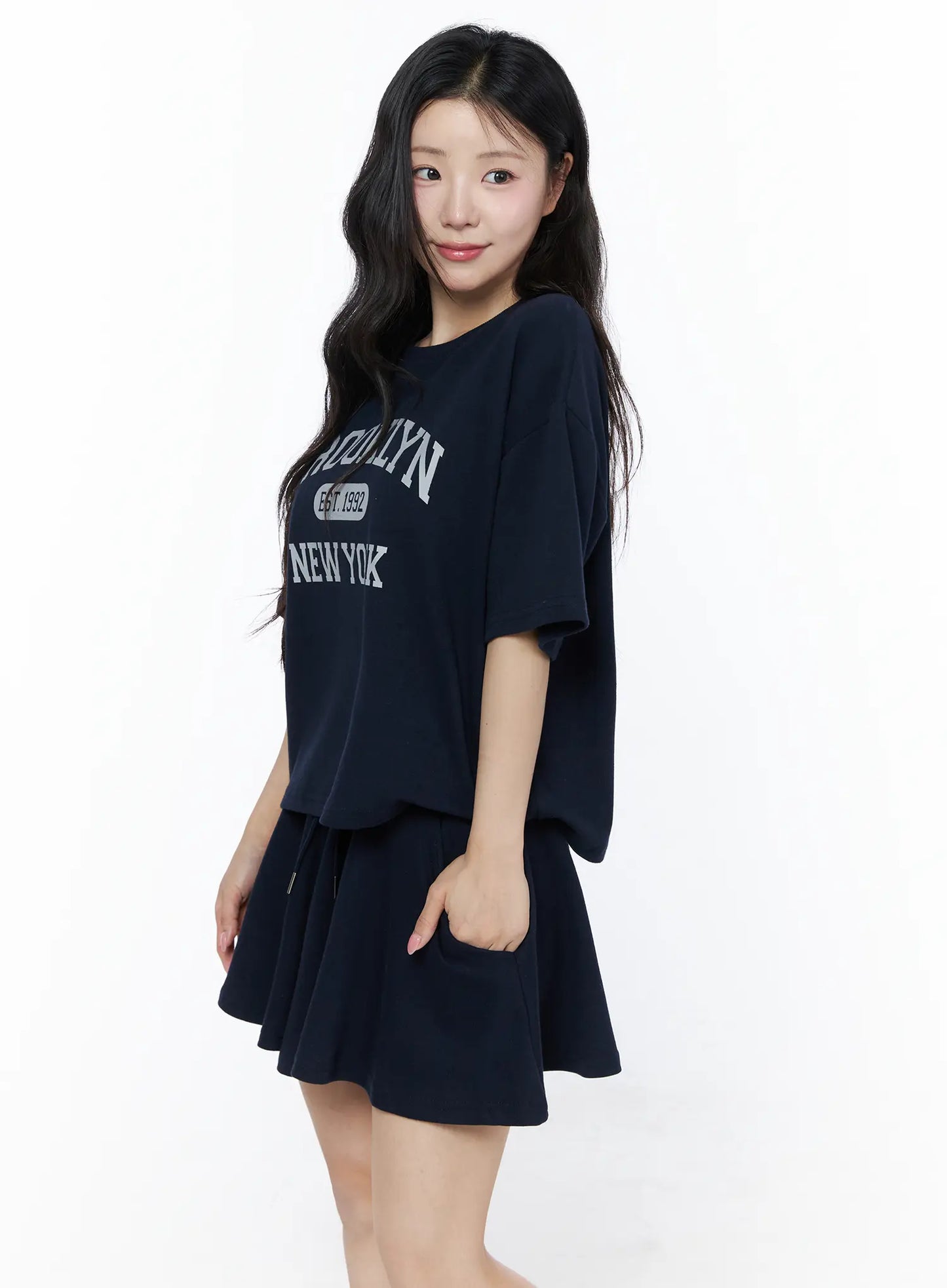 Brooklyn Grahic Tee & Mini Skort Set IU525
