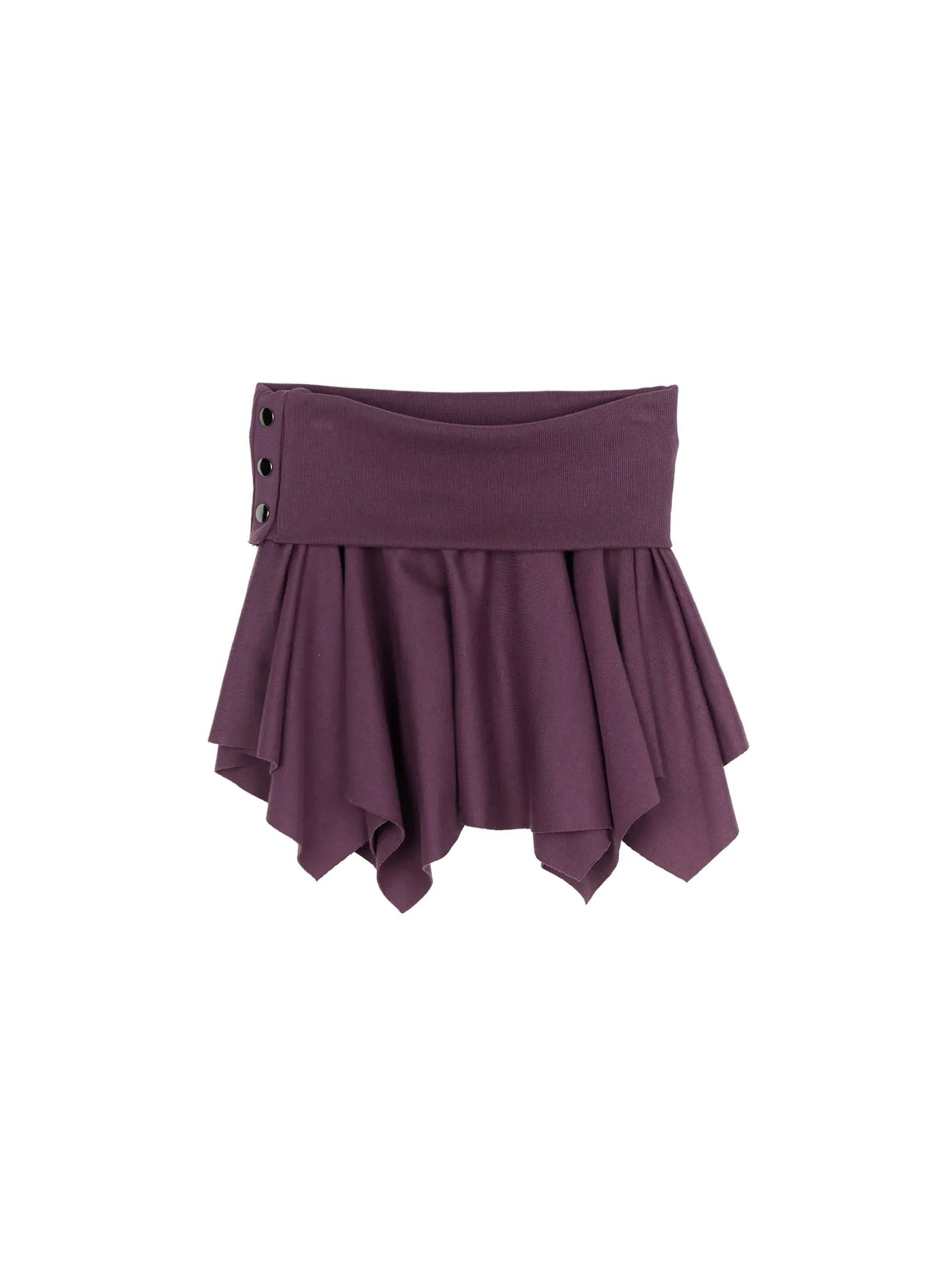 Button Flare Mini Skirt CU524