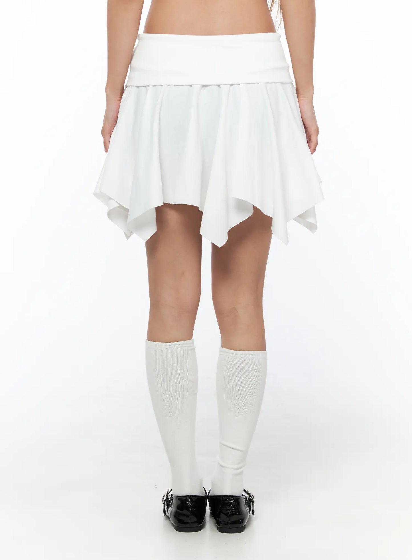 Button Flare Mini Skirt CU524