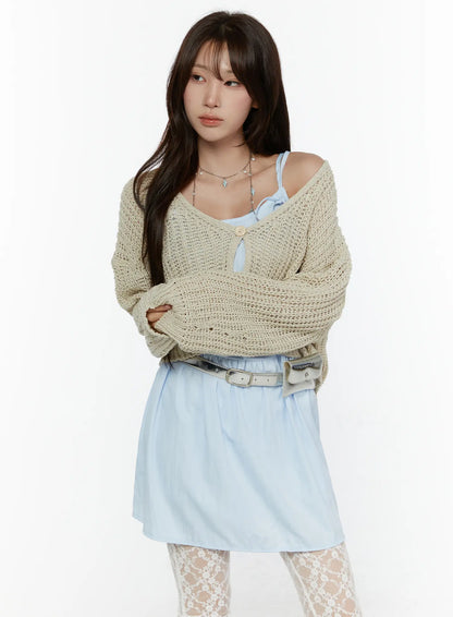 Button Knit Cardigan CL508