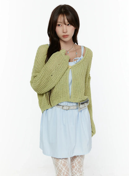 Button Knit Cardigan CL508