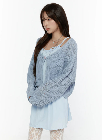 Button Knit Cardigan CL508