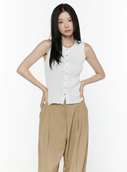 Button-Up Tank Top IL506