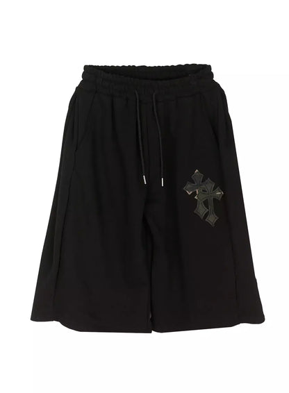 Camo Cross Patch Bermuda Shorts IU524