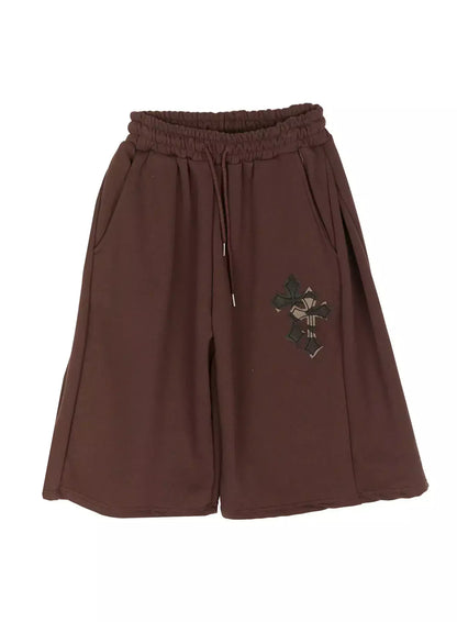 Camo Cross Patch Bermuda Shorts IU524