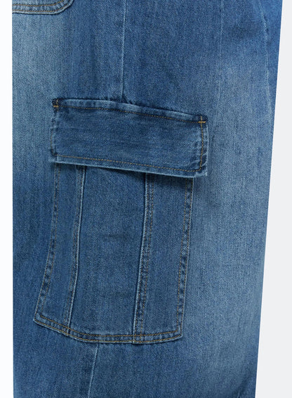 Carla Wide Cargo Jeans IL506