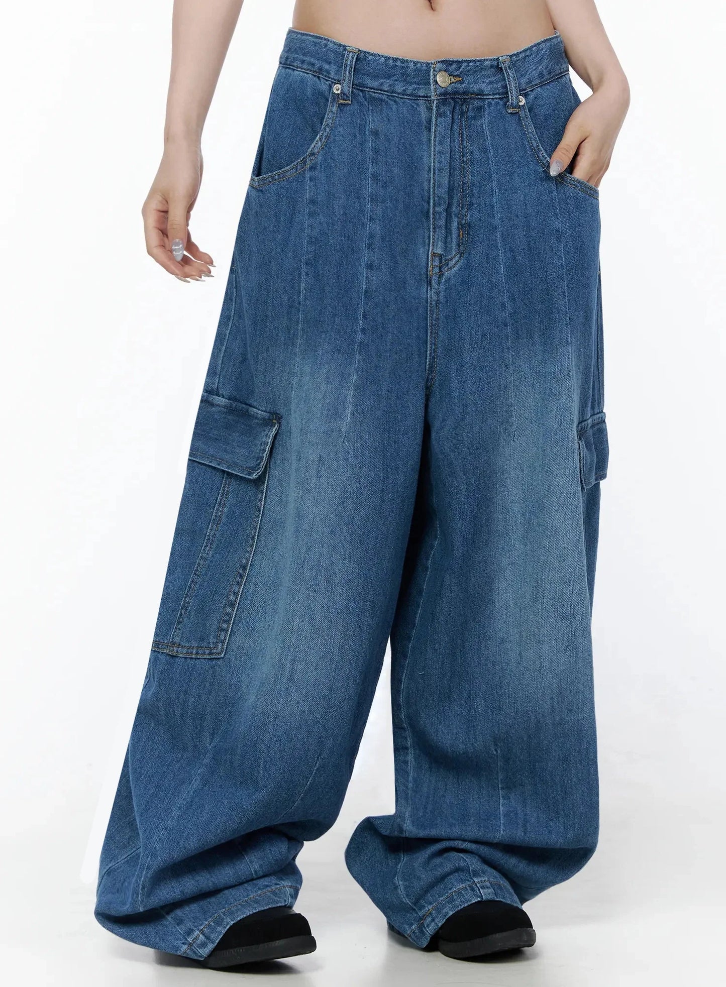 Carla Wide Cargo Jeans IL506