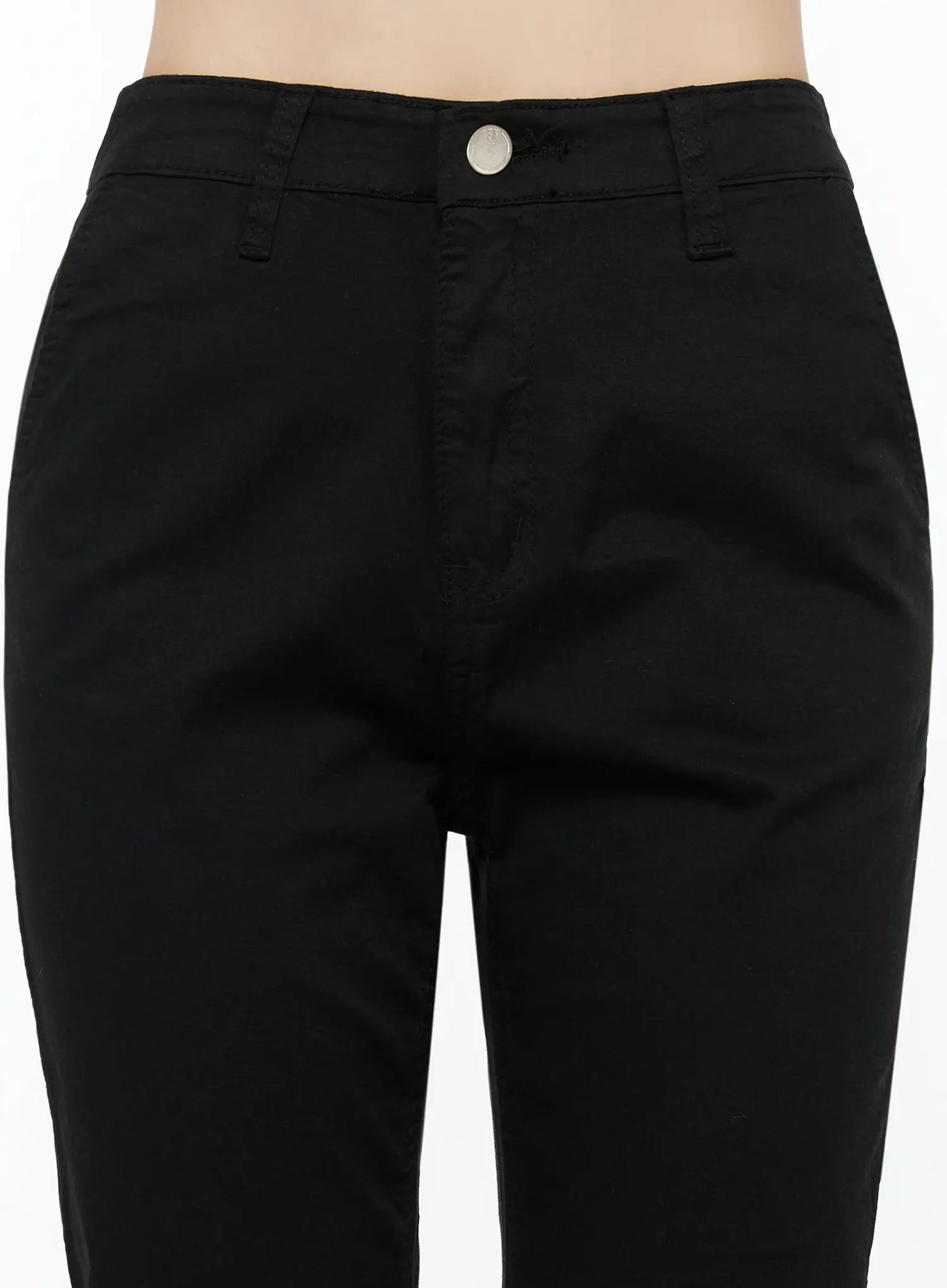 Casual Slim-Fit Capri Pants IU525