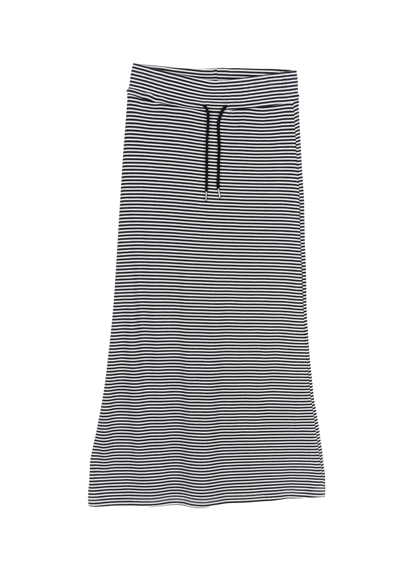 Casual Striped Drawstring Maxi Skirt IU525