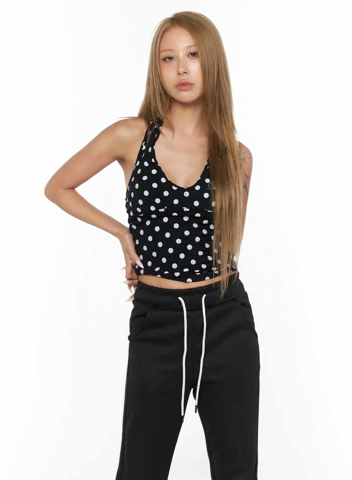 Chic Polka Dot Halter Top CU524