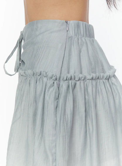Chiffon Flare Mini Skirt CU526