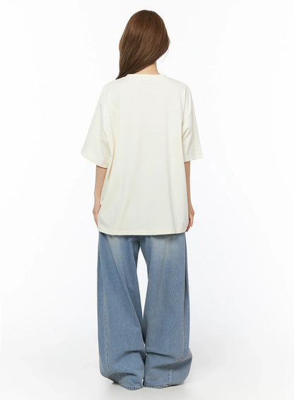 Coleen Side Pleat Baggy Jeans IL502