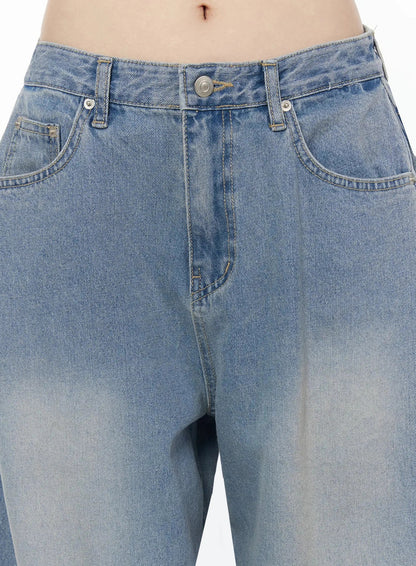 Coleen Side Pleat Baggy Jeans IL502