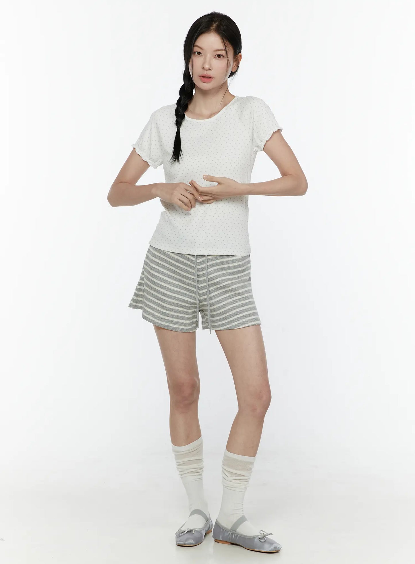 Colette Striped Banding Shorts IL506