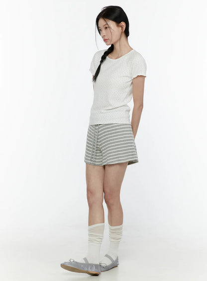 Colette Striped Banding Shorts IL506