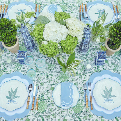 Blue Serena Appliqué Placemats (Set of 4)