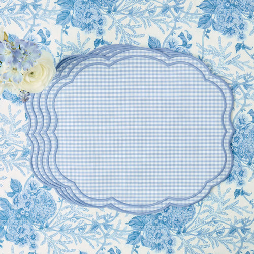 Blue Eloise Gingham Placemats (Set of 4)